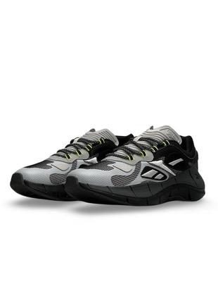 Мужские кроссовки reebok zig kinetica &lt;unk&gt; grey black2 фото