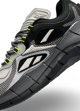 Мужские кроссовки reebok zig kinetica &lt;unk&gt; grey black4 фото