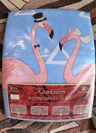 Постельное белье с фламинго3 фото