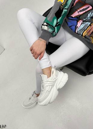 Кроссовки женские из эко кожи