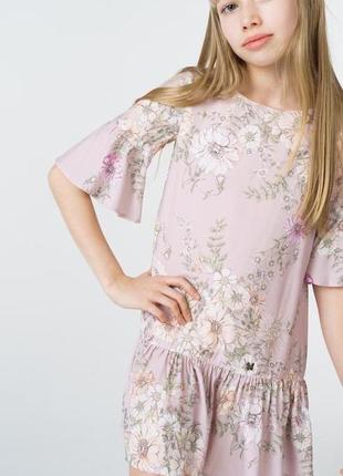 Платье для девочки baon, цв.розовый, р-р 9-10лет