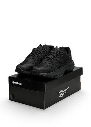 Мужские кроссовки черные в стиле reebok zig kinetica &lt;unk&gt; all black2 фото
