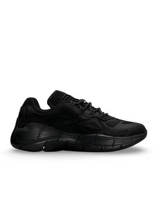 Мужские кроссовки черные в стиле reebok zig kinetica &lt;unk&gt; all black