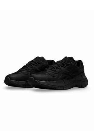 Мужские кроссовки черные в стиле reebok zig kinetica &lt;unk&gt; all black9 фото