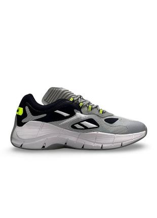Чоловічі кросівки сірі з синім у стилі Reebok's Aztrek Double Is A Minimal Dream For Chunky Sneaker Lovers || grey navy