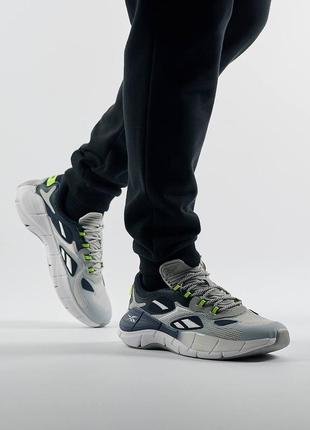 Мужские кроссовки reebok zig kinetica &lt;unk&gt; grey navy7 фото