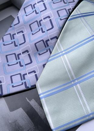 Комплект качественных мужских галстуков в пастельных цветах george
