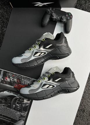 Мужские кроссовки reebok zig kinetica &lt;unk&gt; grey black3 фото