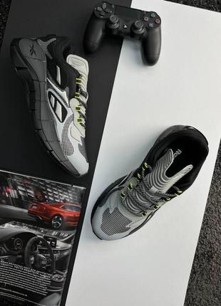 Мужские кроссовки reebok zig kinetica &lt;unk&gt; grey black1 фото