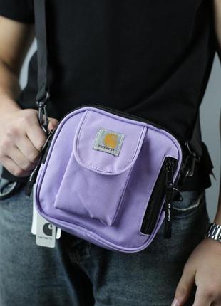 Барсетка carhartt бузкова сумка через плече жіноча / чоловіча