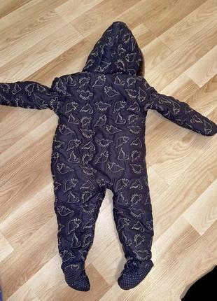 Комбинезон синий динозавры 🦕 m&amp;co 12-18m 11kg7 фото