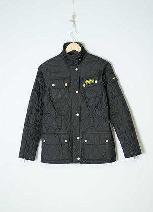 Barbour international куртка жіноча стьобана стьобанка барбур burberry polo ralph lauren чорна 36 м