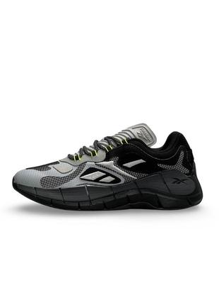 Мужские кроссовки reebok zig kinetica &lt;unk&gt; grey black1 фото