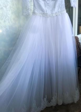 Красивое свадебное платье .торг4 фото