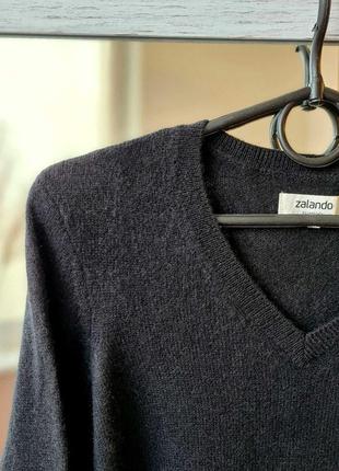 Кашемировый базовый свитер с-v образным вырезом 100% кашемир 🌺3 фото