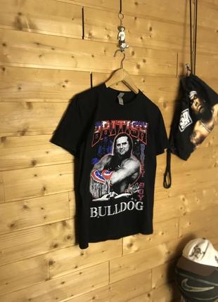 Wwe british bulldog футболка