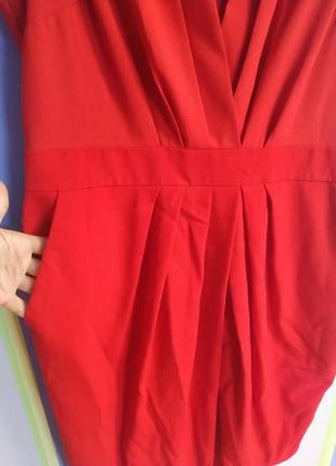 Распродажа красное алое платье футляр5 фото