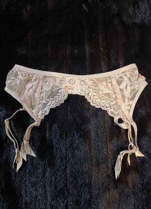 Шикарний романтичний мереживний сексуальний пояс для панчіх, підв'язки