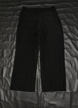 Штаны кюлоты плиссировка черного цвета mak heyn1 фото