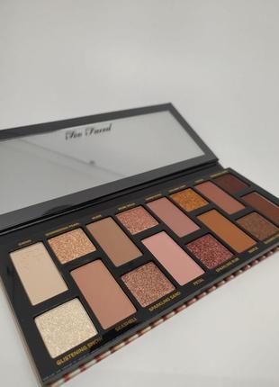 Шикарная палетка теней too faced born this way the natural nudes skin-centric eyeshadow palette