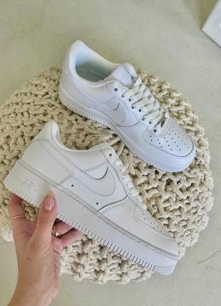 Nike air force 1 white1 фото