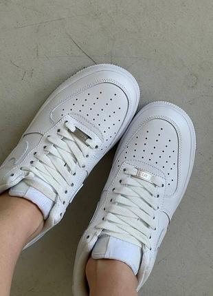 Nike air force 1 white6 фото