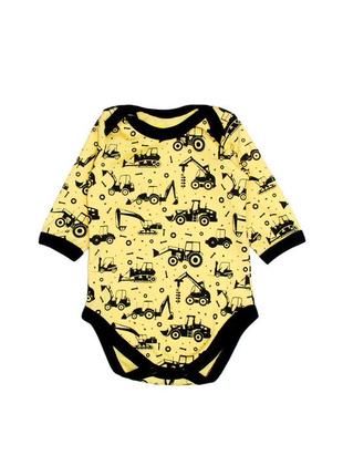Боді дитячий жовтий тракторці tm mishka