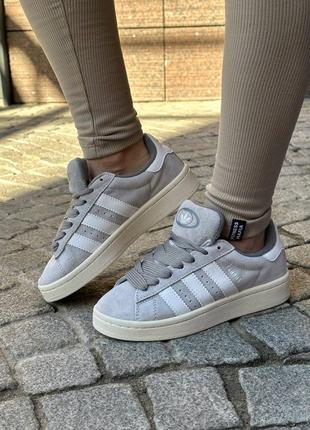 Adidas campus w grey sale