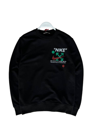 Чоловіча кофта nike x off-white color black.