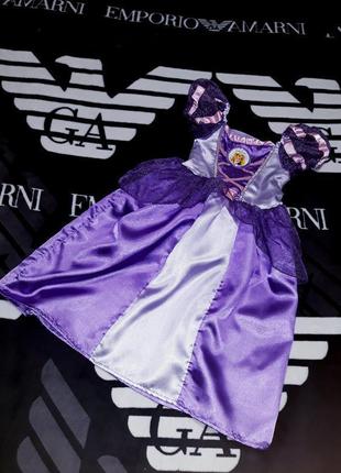 Платье костюм дисней принцесса кукла фея золушка волшебница новый год утренник рапунцель1 фото