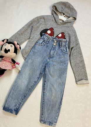 Стильные джинсы zara 5-6 лет