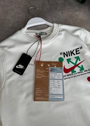 Чоловіча кофта nike x off-white color white.3 фото