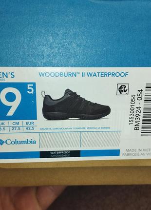 Треккинговые кроссовки columbia woodburn ii waterproof bm392410 фото