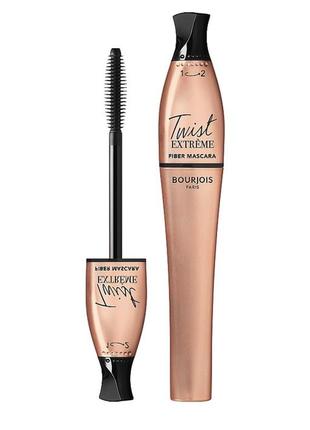 Bourjois тушь twist extrеme fiber mascara черная 8 мл2 фото