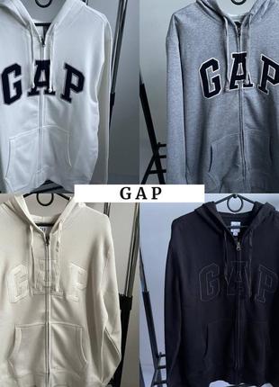 Новая оригинал худи gap кофта синяя/серая кофта гап с капюшоном с вышитыми лого s, m, l, xl7 фото