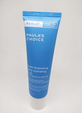 Зволожувальна емульсія з spf50 paula's choice — resist — youth-extending daily hydrating fluid spf50