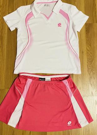 Спортивная юбка и поло/юбка для спорта/ набор для тенниса1 фото