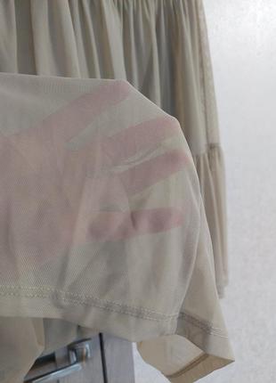 Многоярусная водно-болотная юбка из тюли zara(размер 38)8 фото