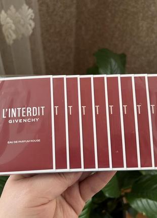 Пробник парфюмированная вода givenchy l'interdit rouge