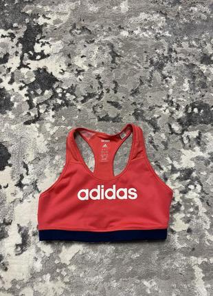 Спортивний жіночий женский  кроп топ топік для бігу для спорту adidas1 фото