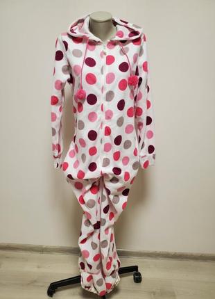Хороший брендовый флисовый комбинезон кигуруми пижама с капюшоном и носочками1 фото
