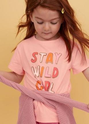 Дитяча футболка на дівчинку h&m