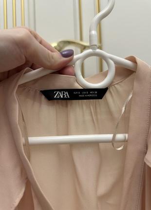 Пудрова блуза zara5 фото