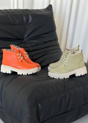 Крутезные топовые ботиночки деми/зима - в разных цветах из палитры8 фото