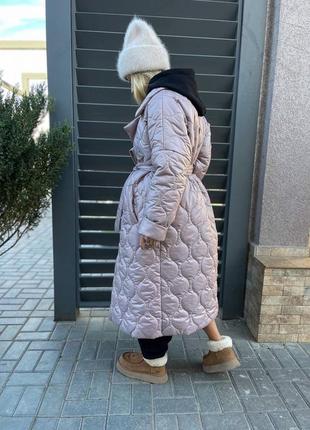Жіноче зимове тепле стьобане пальто,женское тёплое стёганое пальто,пуховик,тепла куртка,тёплая5 фото