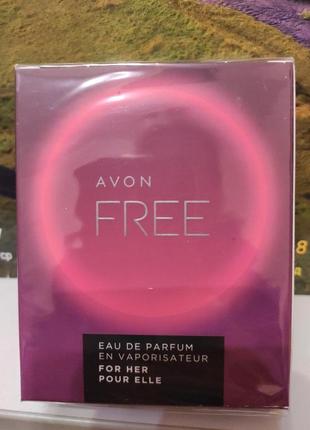 Парфюмированная вода free for her avon 50 ml