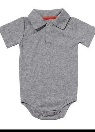 Боди с воротником поло боди
