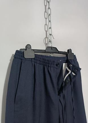 Комфортные структурные костюмные брюки 55% шерсть zara, 180/80 cm7 фото