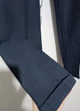 Комфортные структурные костюмные брюки 55% шерсть zara, 180/80 cm4 фото