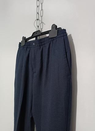 Комфортные структурные костюмные брюки 55% шерсть zara, 180/80 cm6 фото